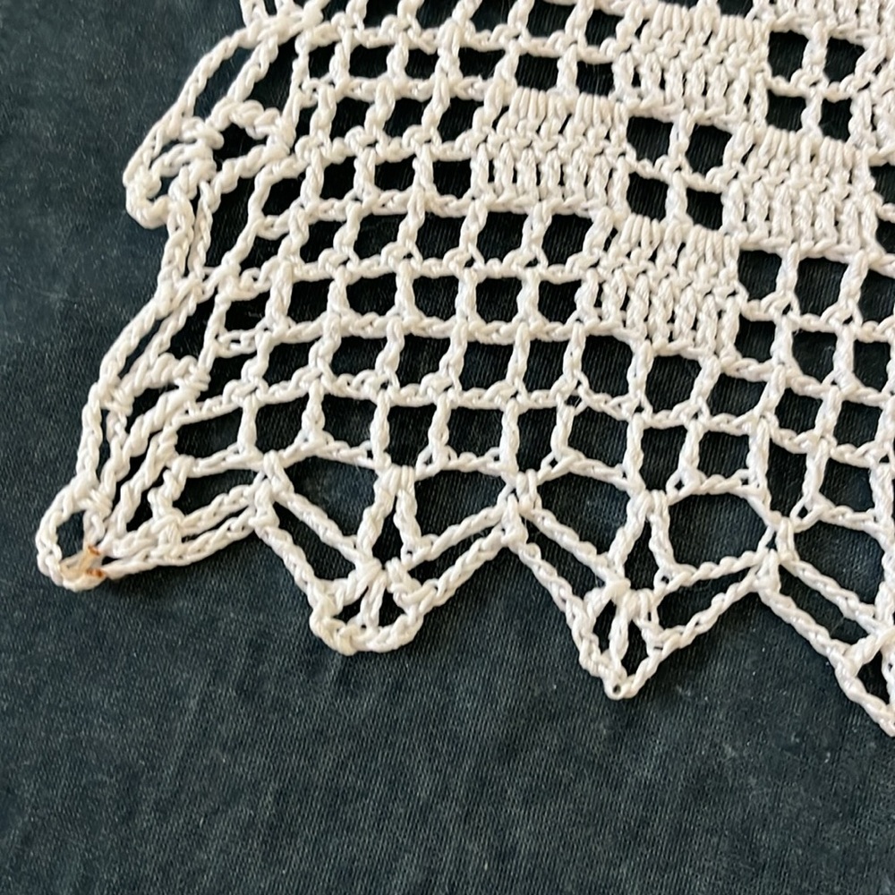 VTG Rectangle Starched Doily - Picture 4 of 5